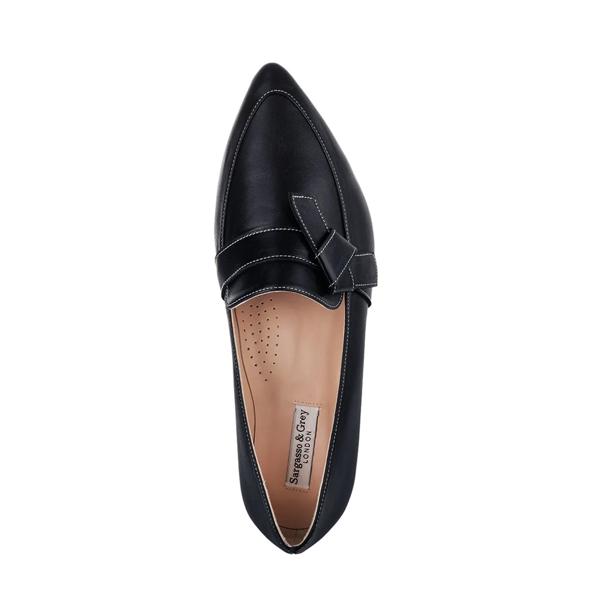 Sandy Extra-Wide Fit Flats  - Black Leather