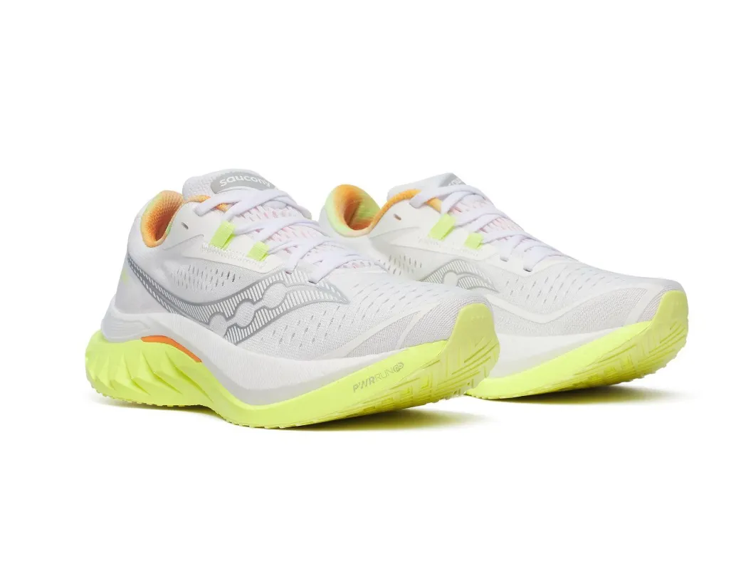 Saucony Womens Trainer Endorphin Speed 4 White/Sunny