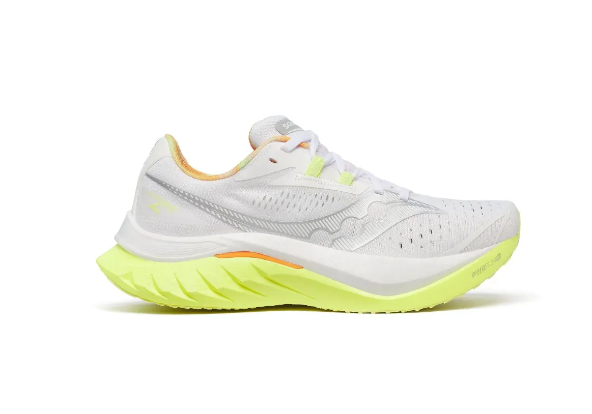 Saucony Womens Trainer Endorphin Speed 4 White/Sunny