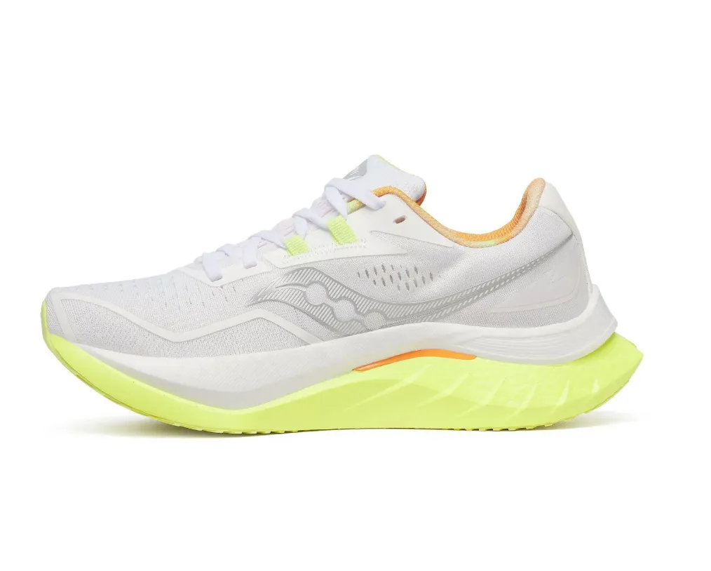 Saucony Womens Trainer Endorphin Speed 4 White/Sunny