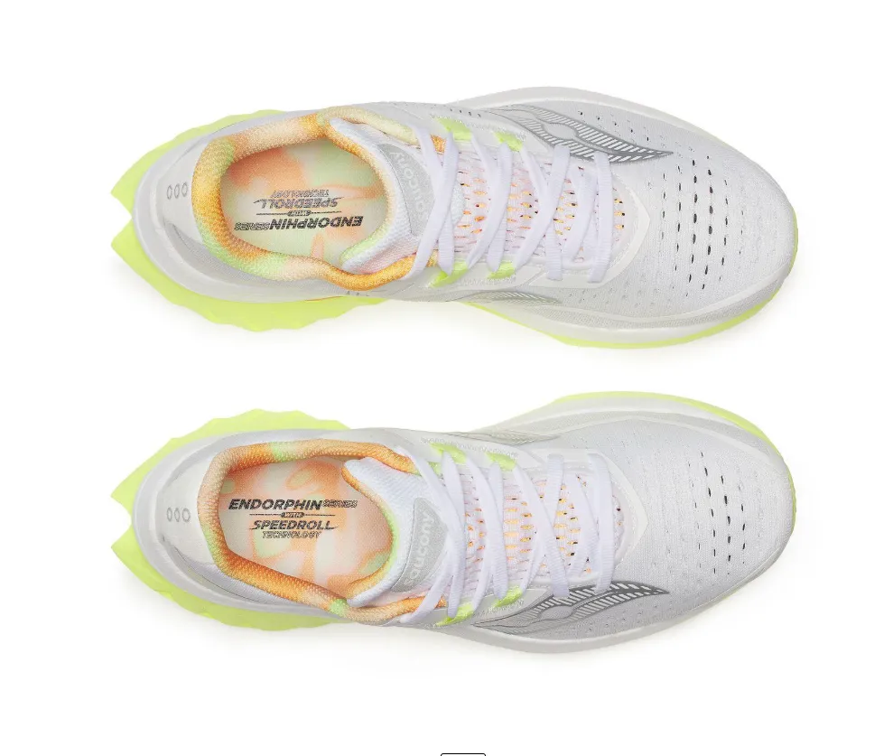 Saucony Womens Trainer Endorphin Speed 4 White/Sunny