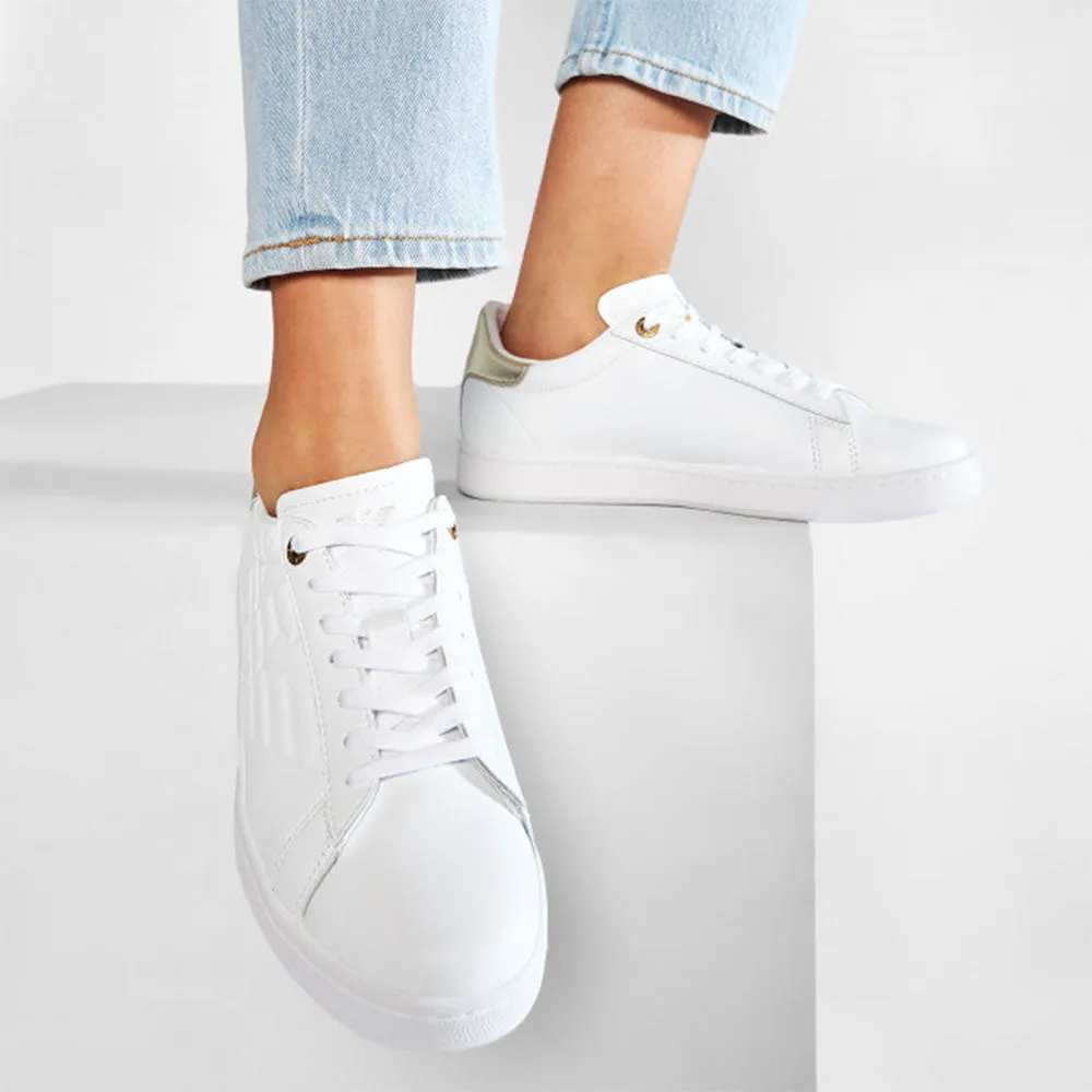 Scarpe Donna EA7 Emporio Armani Sneakers  Con Logo Laterale Colore White - Gold