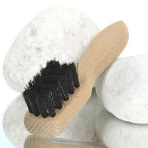 Shoe Polish Applicator brush -blk horsehair -12cm