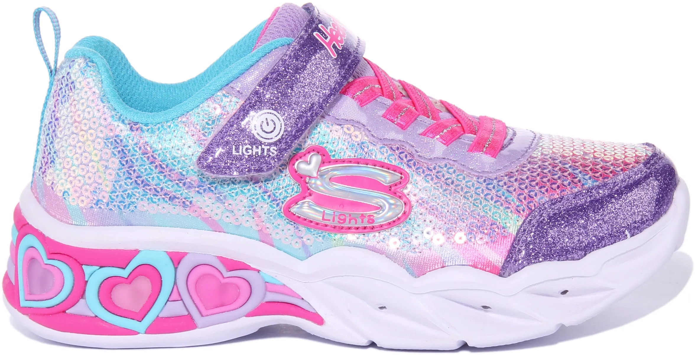 Skechers Lets Shine LED In Purple For Kids