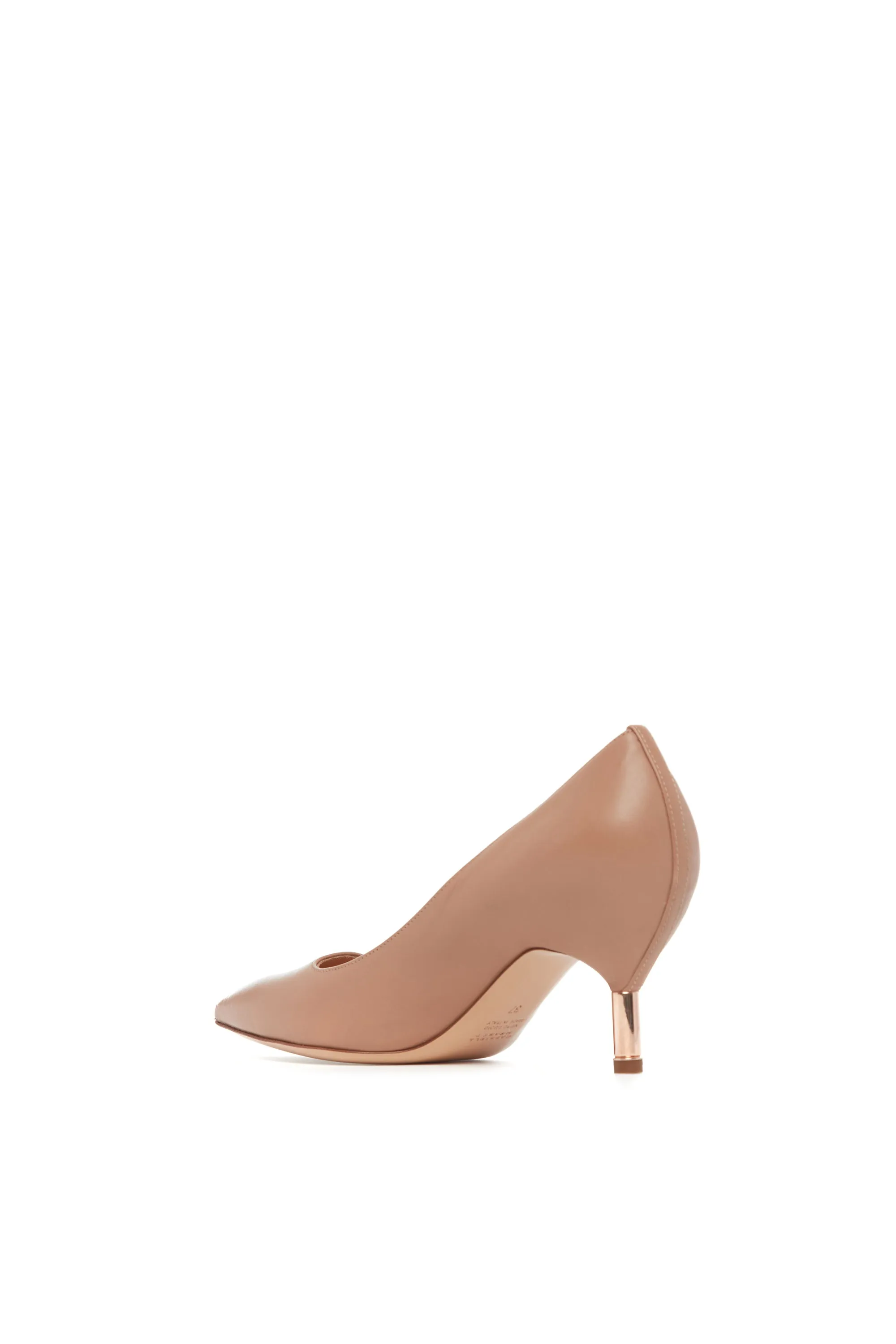 Sofia Pump in Dark Camel Leather