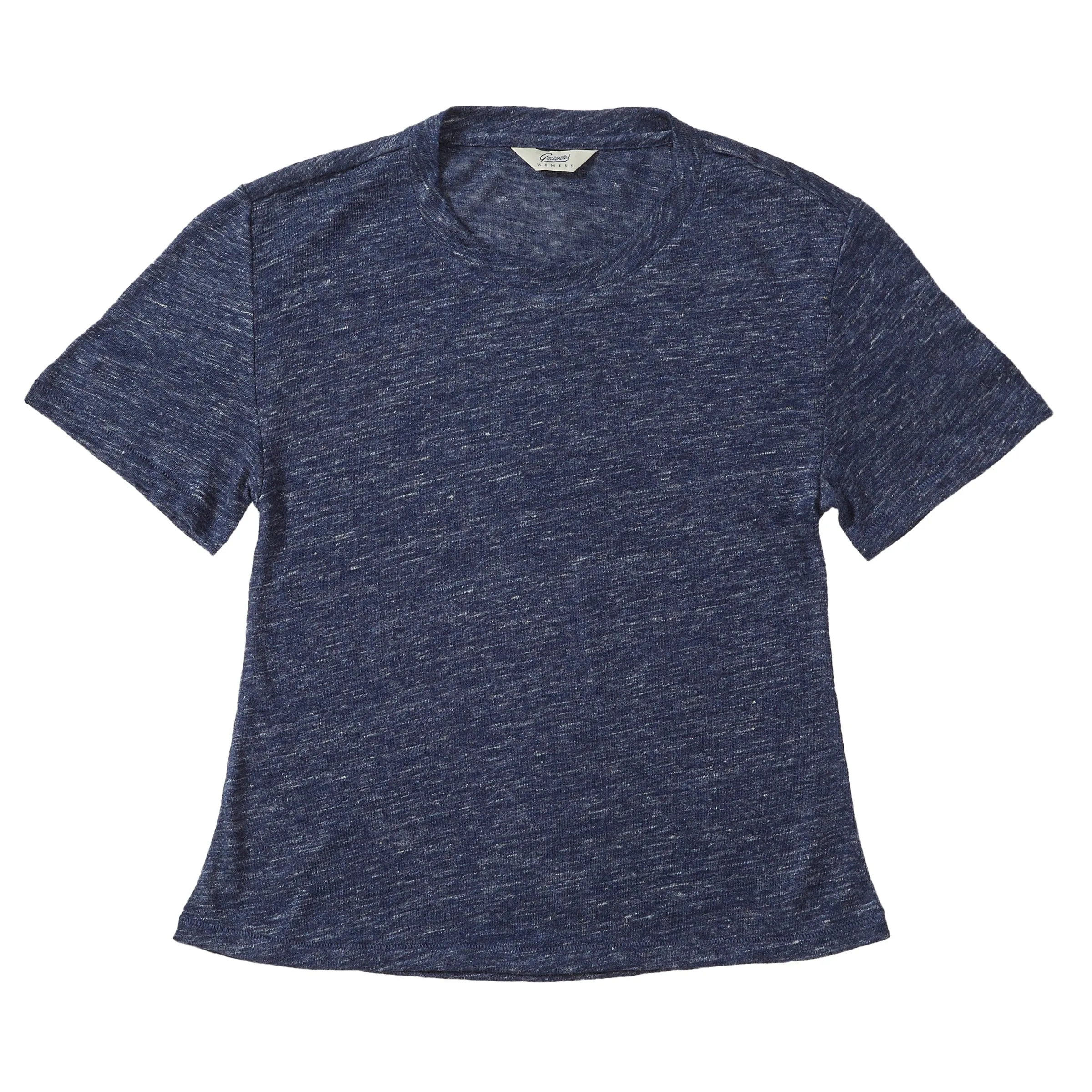 Soldano Women's Linen Tee - Navy (Final Sale)