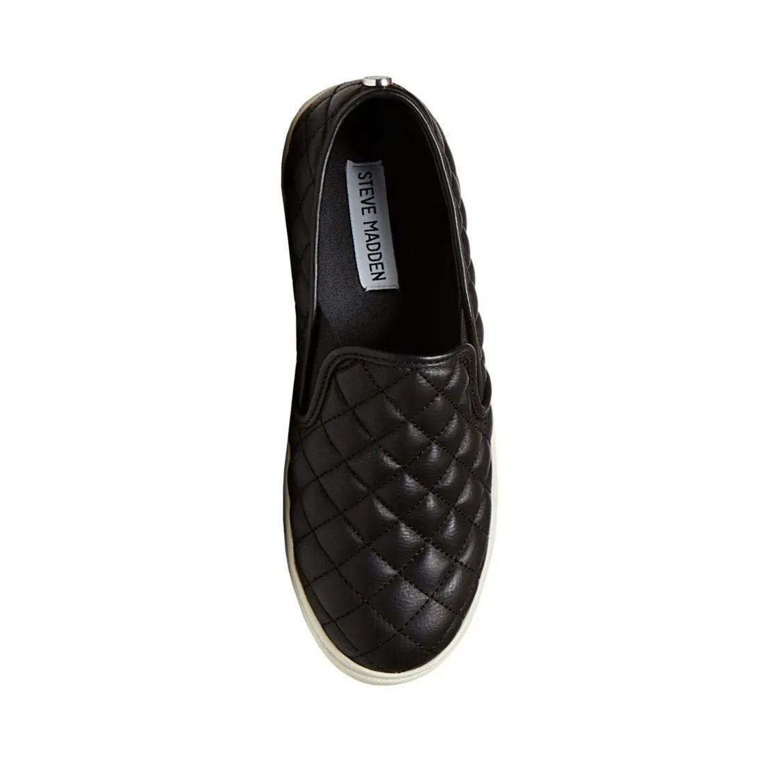 Steve Madden Ecentrcq Sporty Chic Quilted Slip-on Sneaker Black (10, Black)