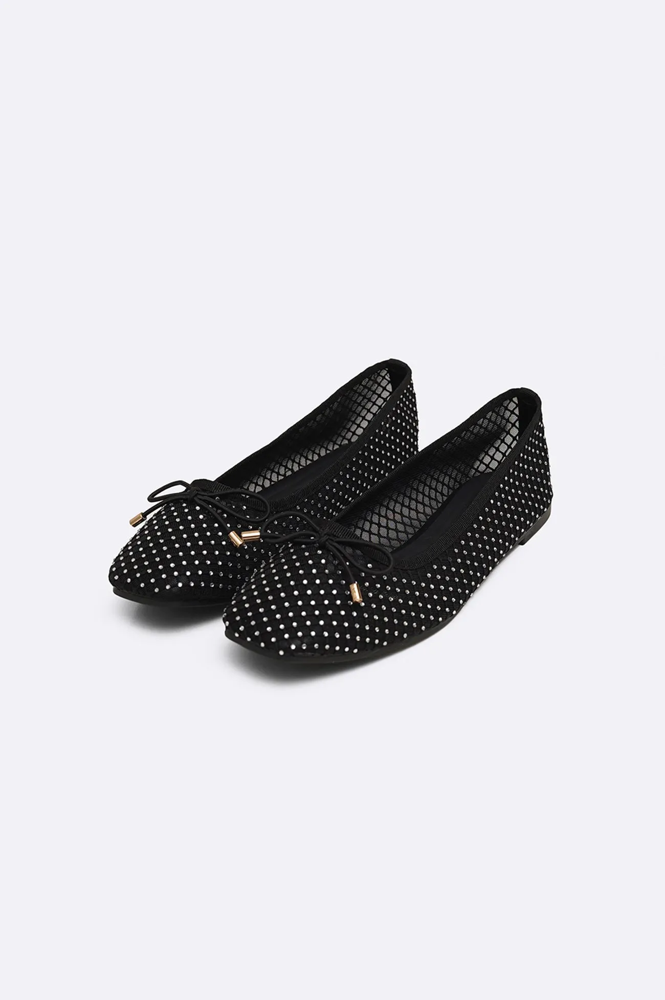 STUDDED BALLET FLATS