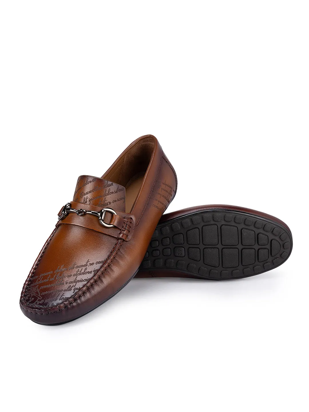 Tan Signato Leather Moccasins