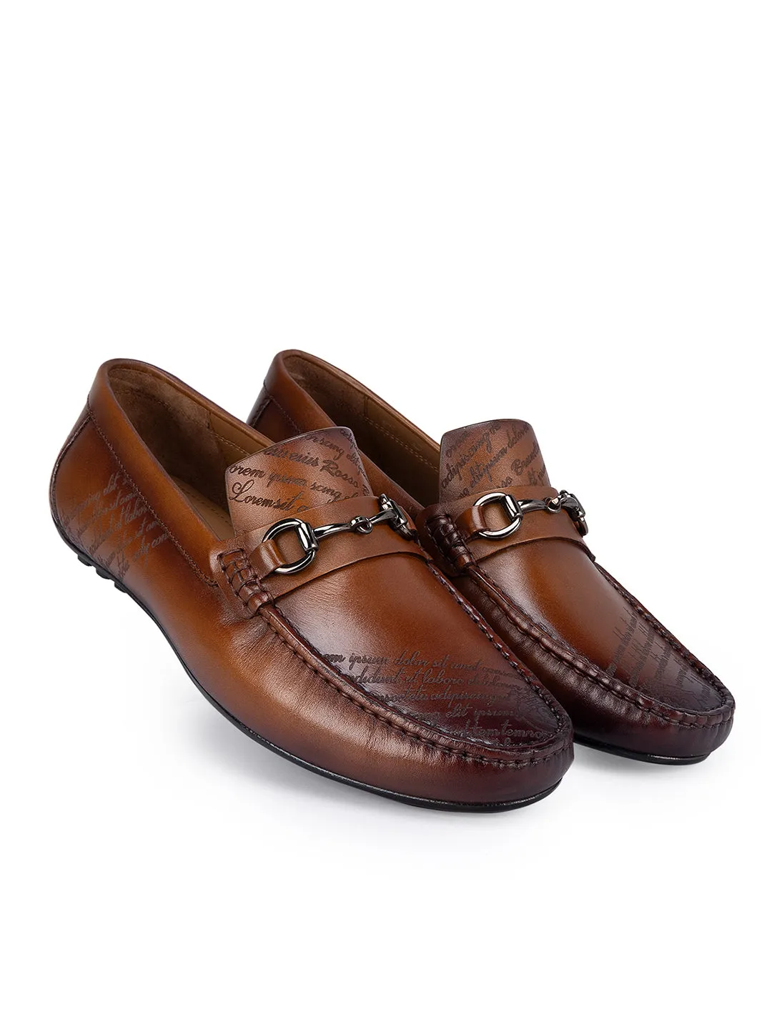 Tan Signato Leather Moccasins