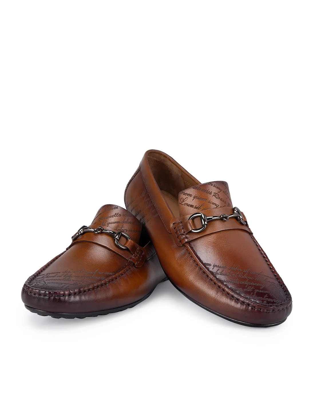 Tan Signato Leather Moccasins