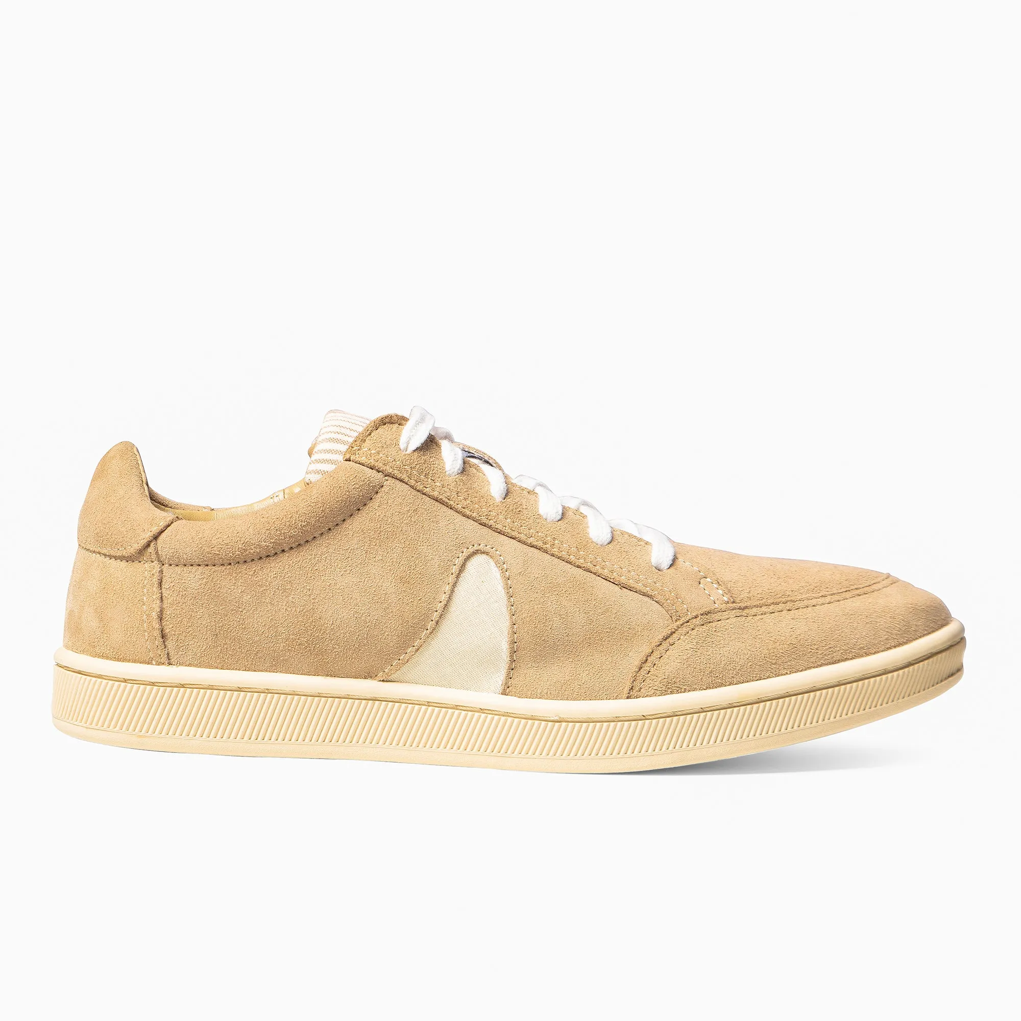 Tan Suede White Horn Nomad Classic Unisex Sneakers