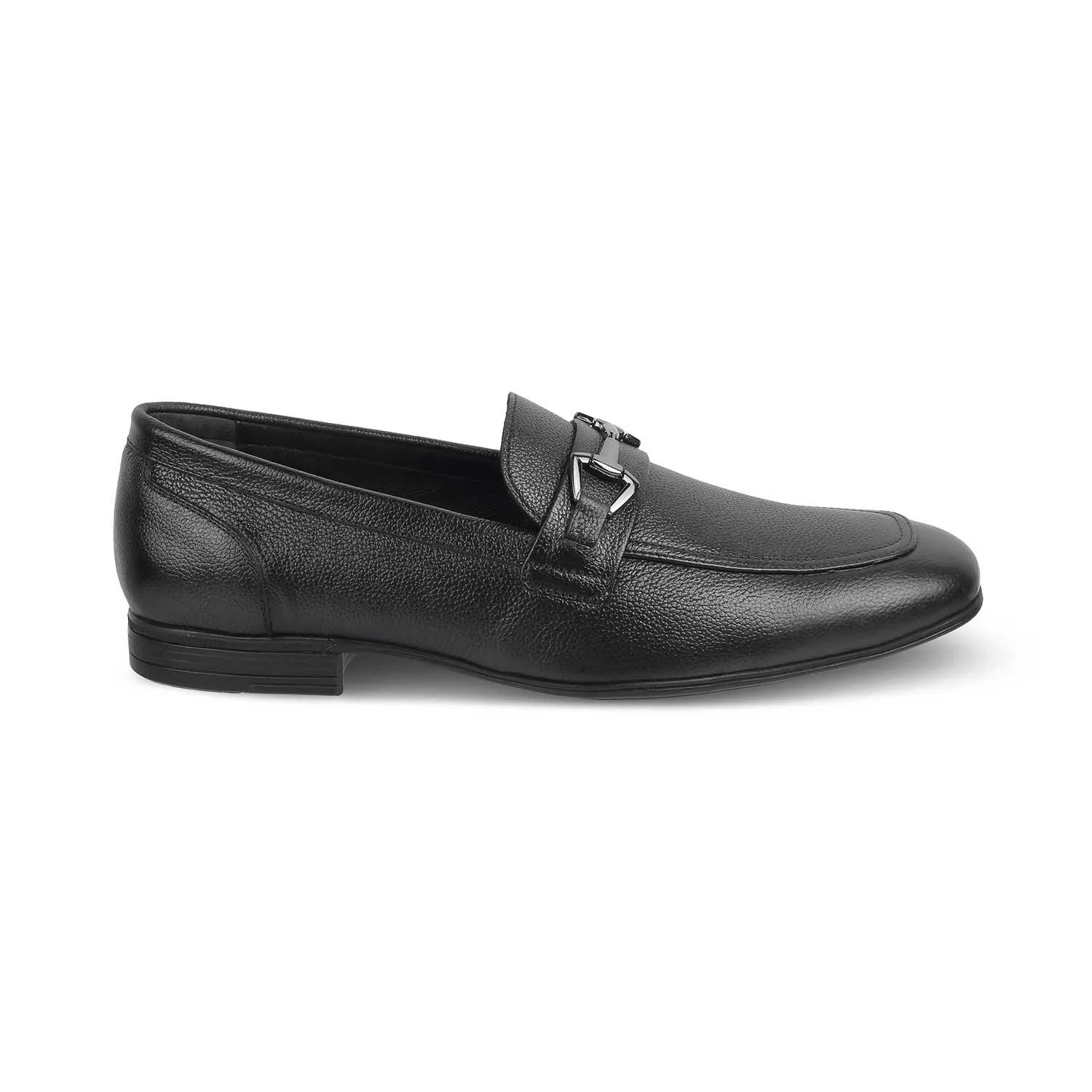 The Bremen Black Men's Leather Loafers Tresmode