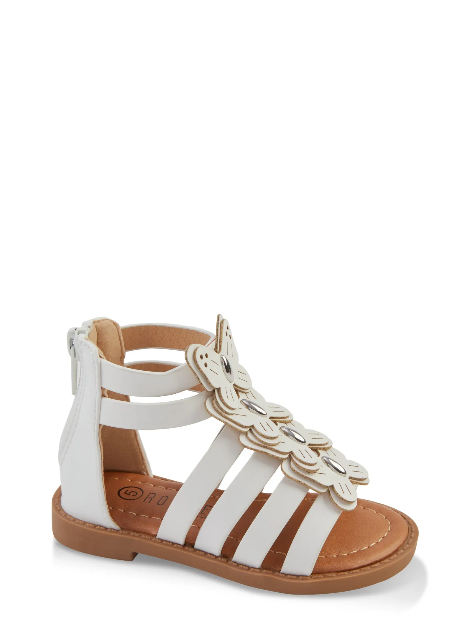 Toddler Girls Studded Detail Butterfly Gladiator Sandals