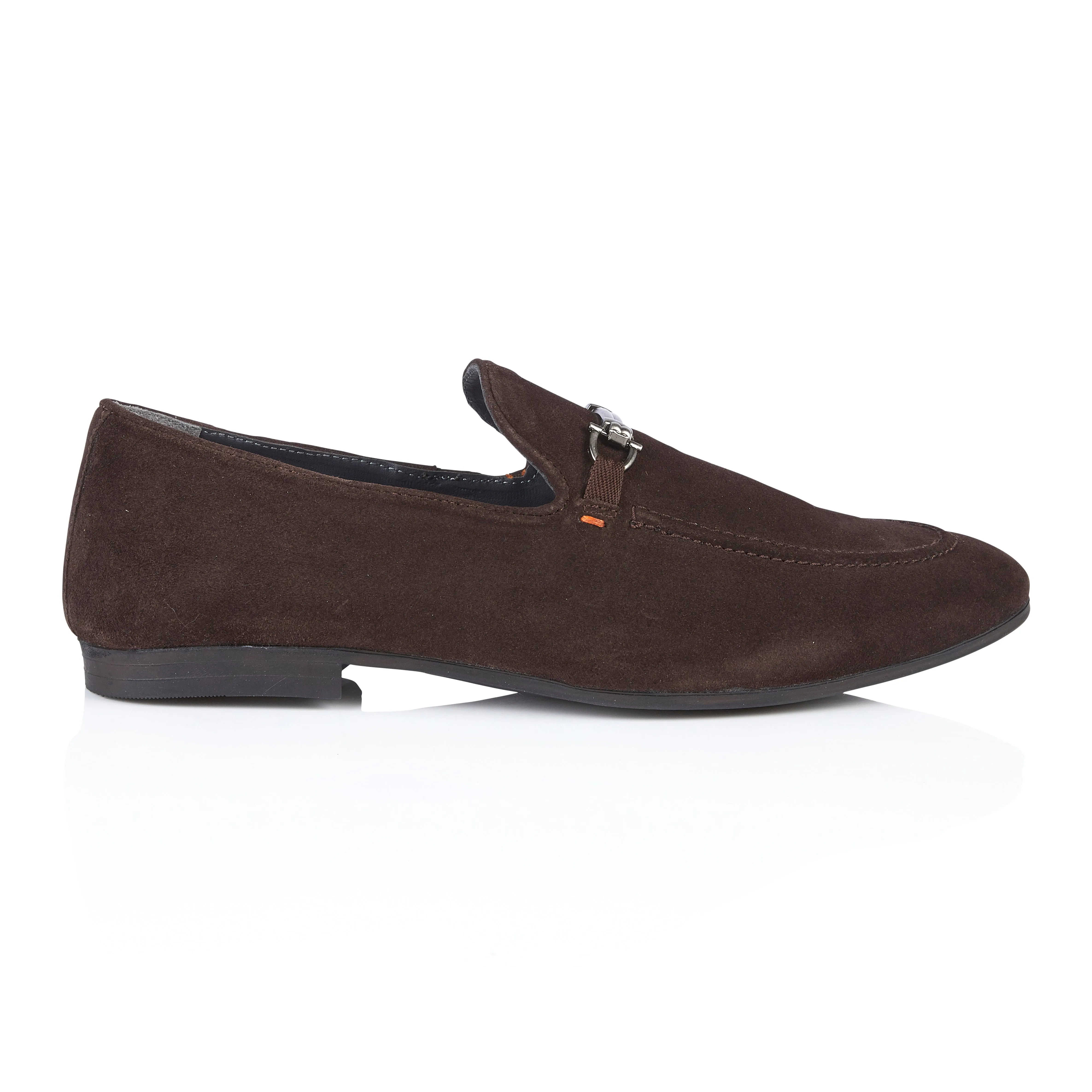 Tottenham Smart Formal Suede Leather Loafer - Brown