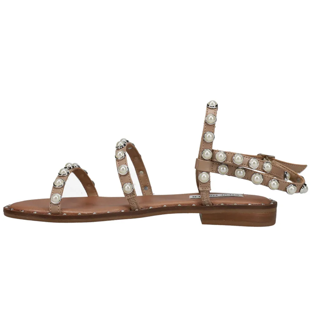 Travel Pearl Studded Gladiator Sandals