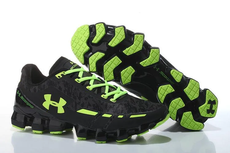 Under Armour UA Scorpio Men's Running Shoes- Black/Green