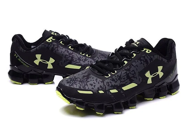 Under Armour UA Scorpio Men's Running Shoes- Black/Green