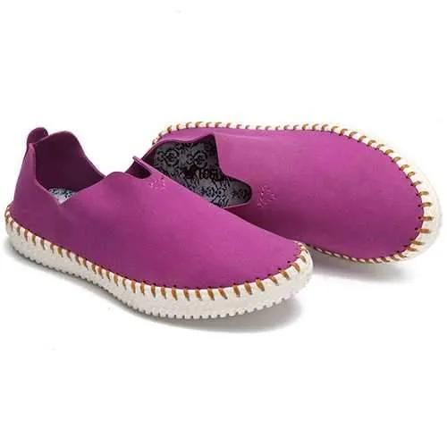 US Size 5-11 Loafers Casual Women Flat Shoes In Suede