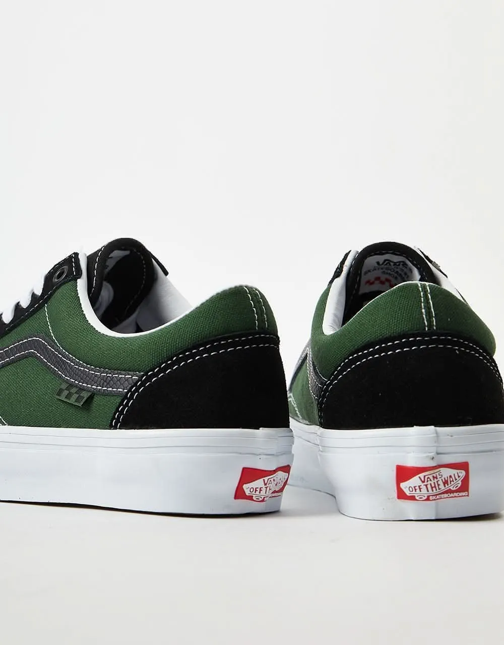 Vans Skate Old Skool Skate Shoes -  Safari Black/Greenery