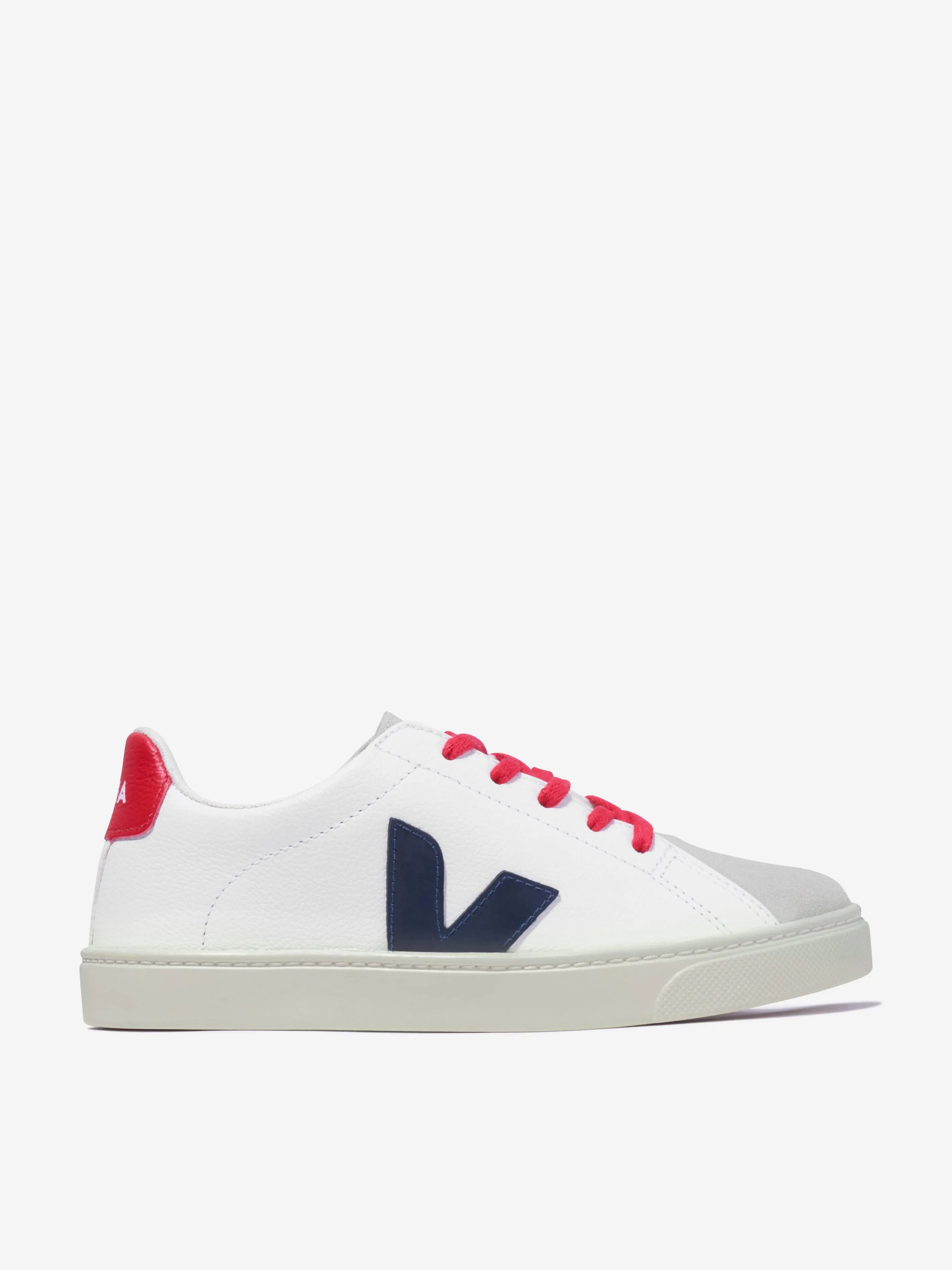 Veja Kids Small Esplar Lace Up Trainers in White