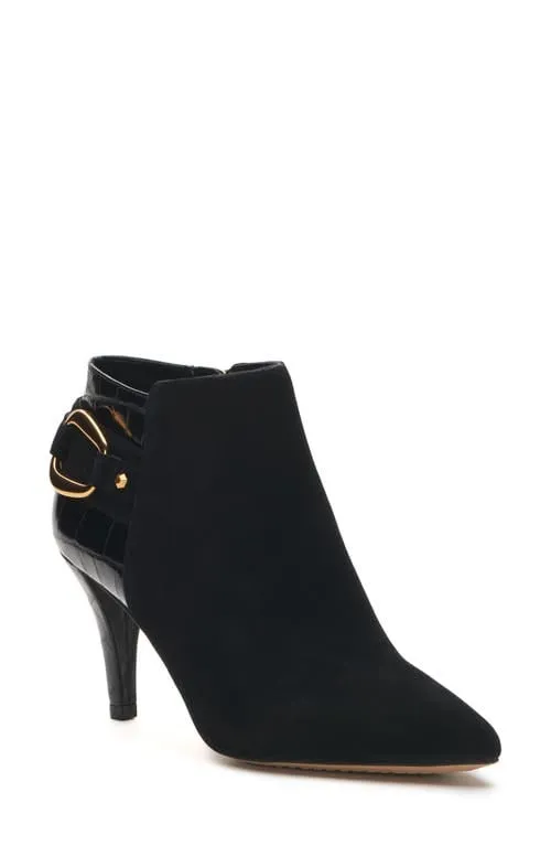 VINCE CAMUTO -  Buckle Pointed Toe Booties