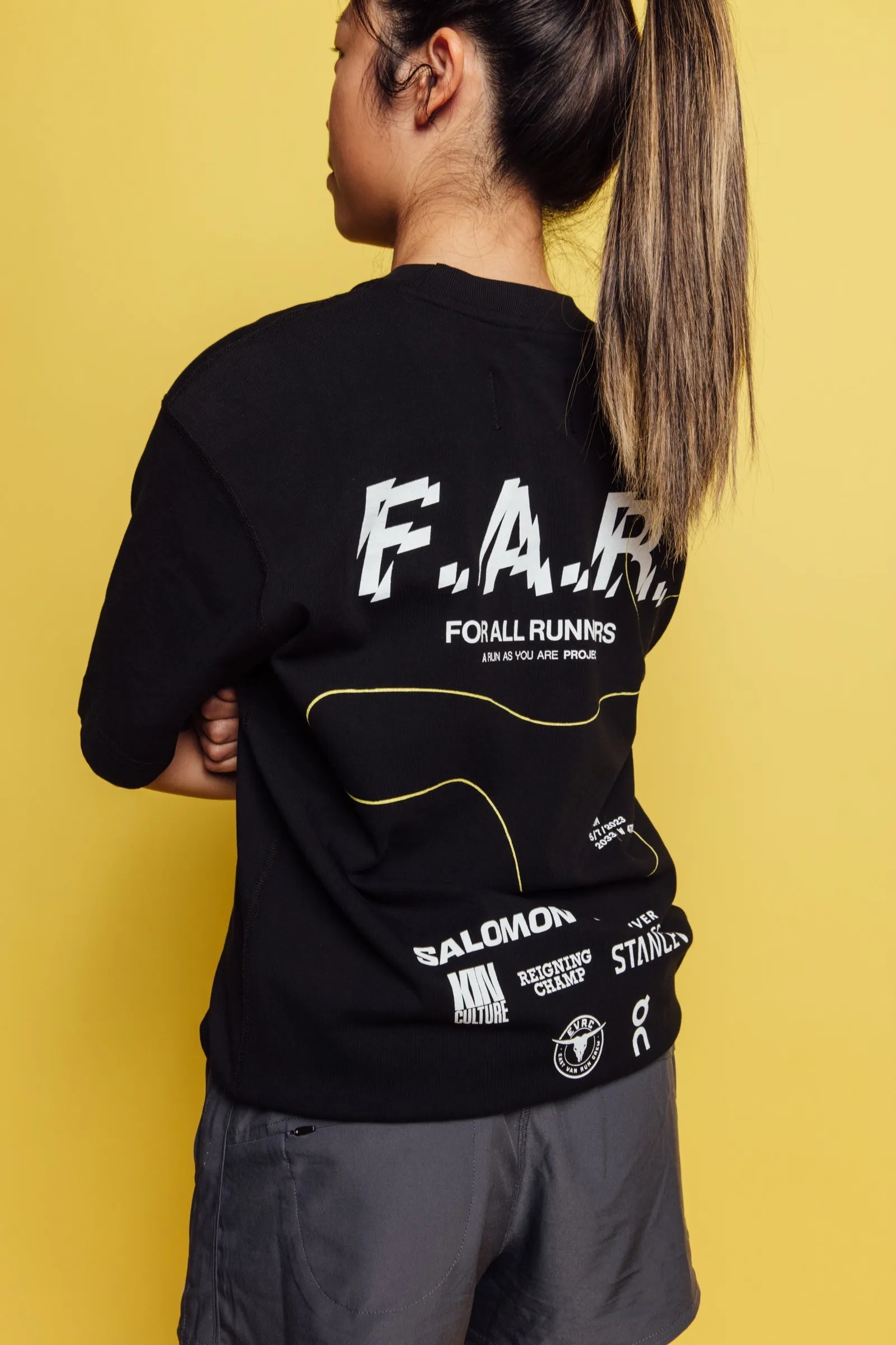 We Run FAR Tee - Reigning Champ | Black