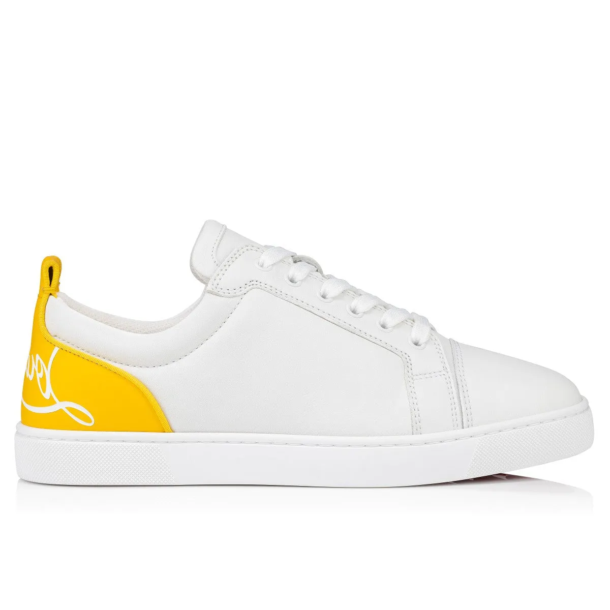 White and Pollen Low Top Sneakers