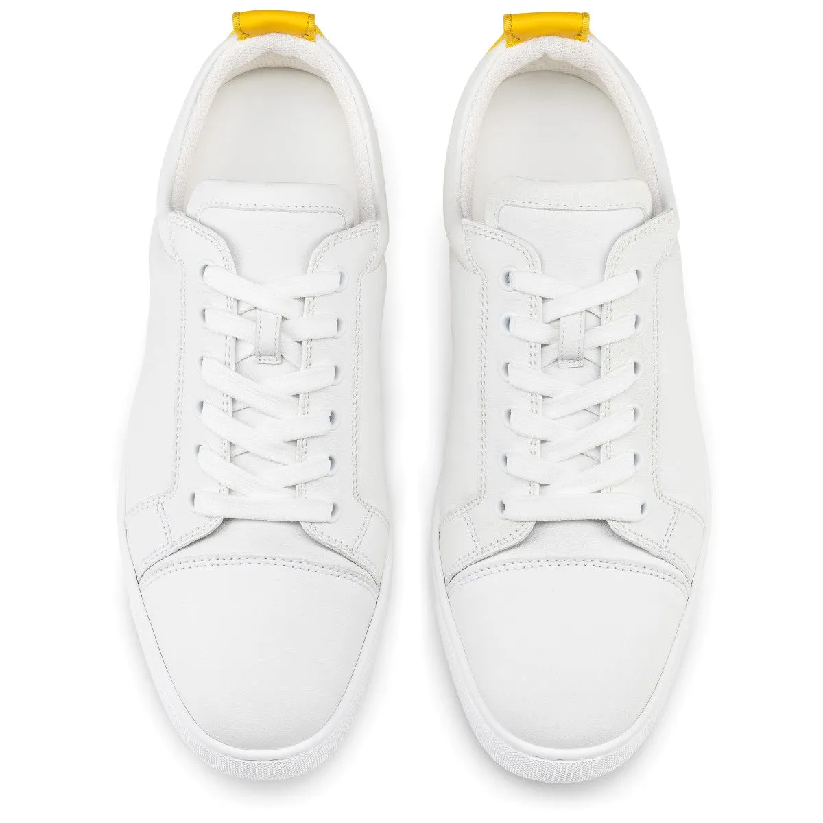 White and Pollen Low Top Sneakers