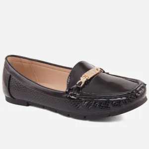 Women "LINDSY"Glossy Stylish Casual Moccasins