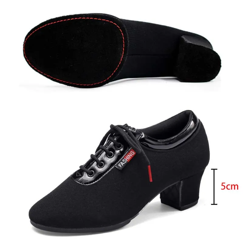 Women's Canvas 3.5cm/5cm Heels Ballroom Dance Shoes Teaching & Practice Shoes