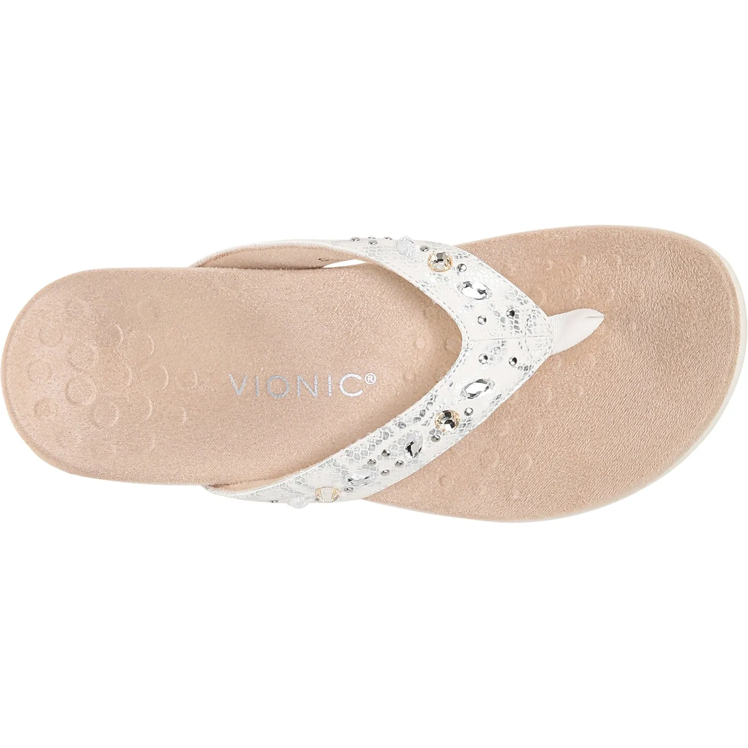 Women's Vionic Lucia White Leopard Synthetic