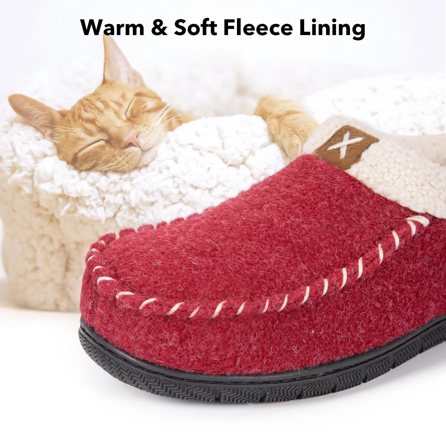 Women's Wool Felt Hi-Top Moccasin Slippers